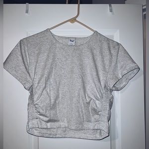 Aritzia gray crop top